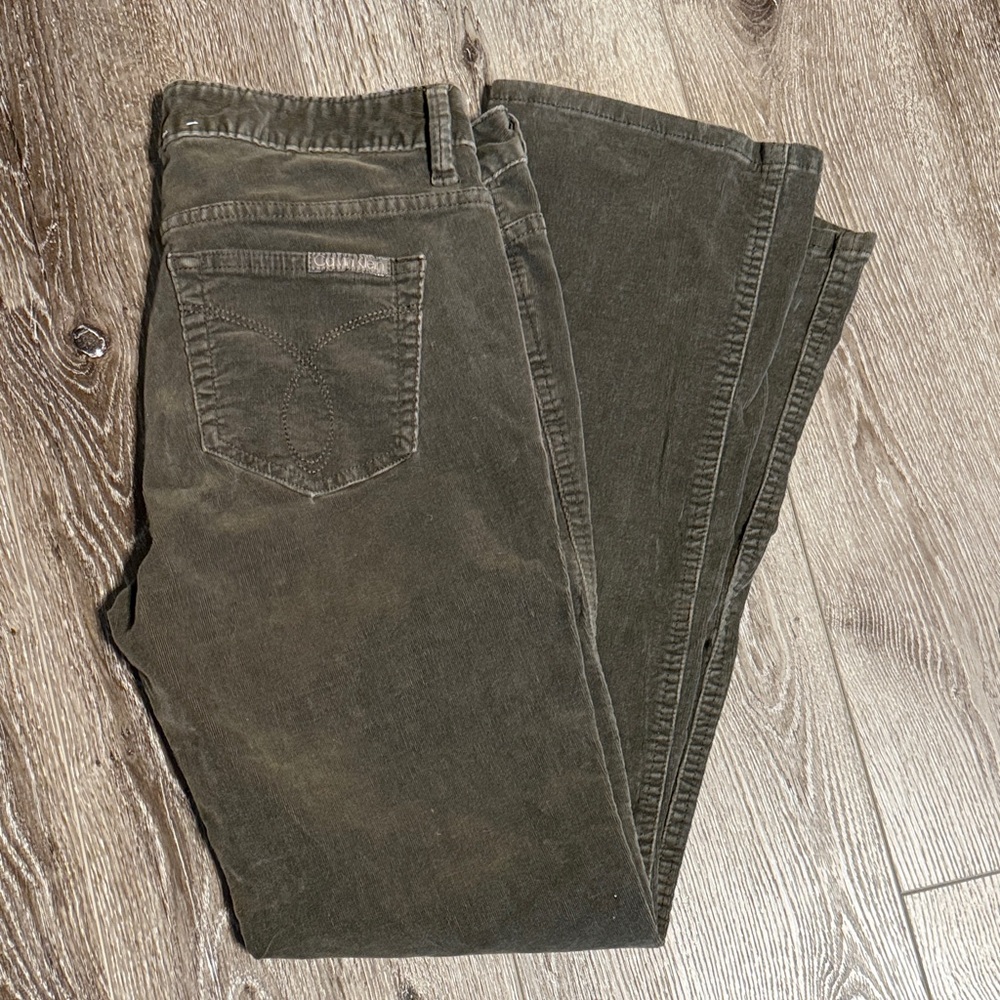 Calvin Klein Olive Boot Cut Pants